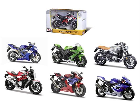 MOTO STRADALI 1:12 12PZ.