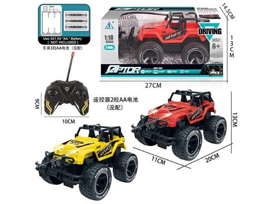 JEEP WRANGLER R/C 1:18