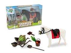 CAVALLO FLOCCATO C/ACCESSORI